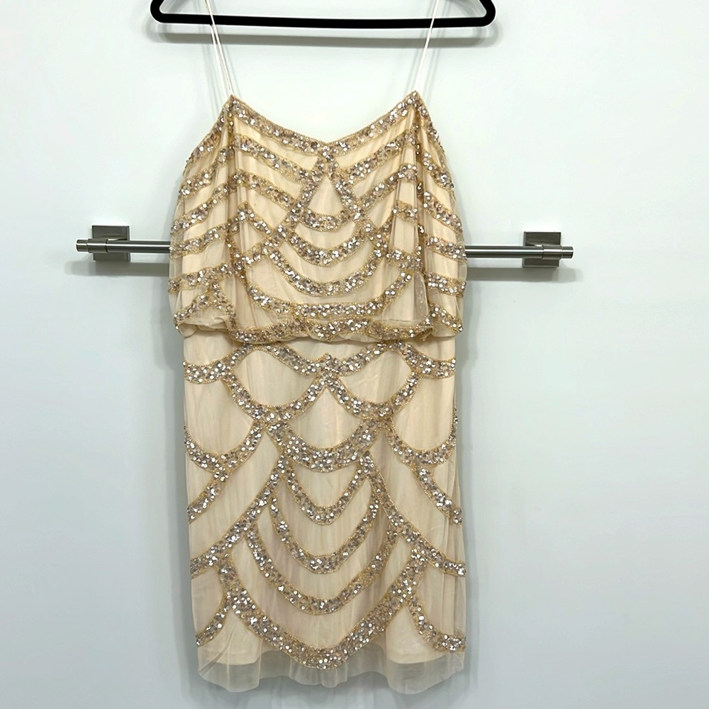 Aidan Mattox Sequined Mini Dress, Size 12